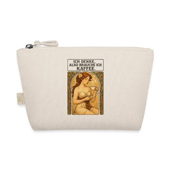 Pin-up avec un café dans le style Art nouveau - Trousse biologique - nature - Devant