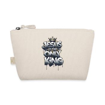 Jesus is the only King - Organic Pouch - nature - Front