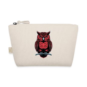 Red Owl Night Owl Mystic Eagle Owl for Gamers - Organic Pouch - nature - Front