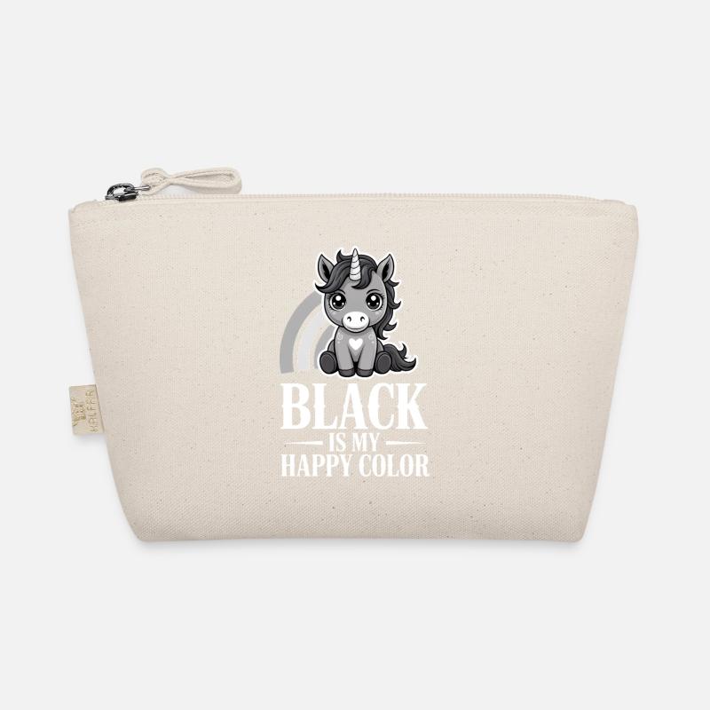 Unicorn Joy : Le noir est ma couleur joyeuse Trousse biologique