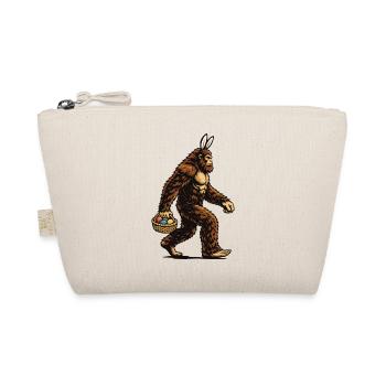 Bigfoot Easter Eggs Lustiger Sasquatch-Jäger - Bio-Täschchen - Natur - Vorne