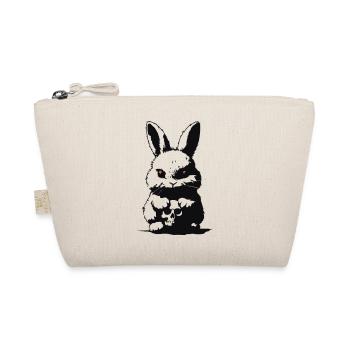 Grumpy bunny - Bio-Täschchen - Natur - Vorne