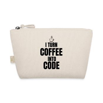 I Turn Coffee Into Code - Organic Pouch - nature - Front