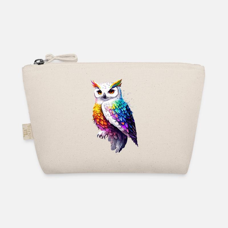 Schneeeule Weiße Eule Kauz Uhu Owl Schnee Eulen Bio-Täschchen