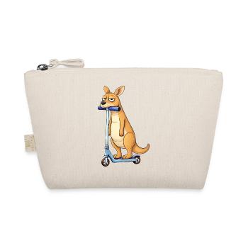 Cute kangaroo on scooter lonely in Australia - Organic Pouch - nature - Front