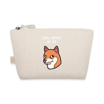 Real Artist Sans IA - Shiba Dog Drôle et Idiot - Trousse biologique - nature - Devant