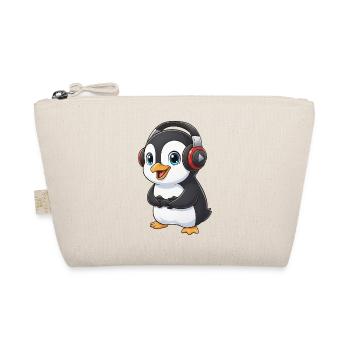 Cute Penguin Gamer Gaming Console Gaming - Organic Pouch - nature - Front