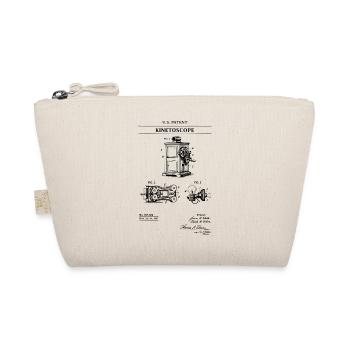 Kinetoscope Invention Print of 1902 Cinema Patent - Organic Pouch - nature - Front