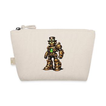 Steampunk Robot - Organic Pouch - nature - Front