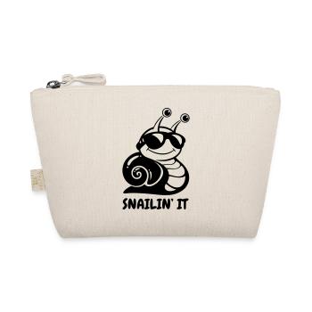Snailin' It – Cool Snail - Organic Pouch - nature - Front