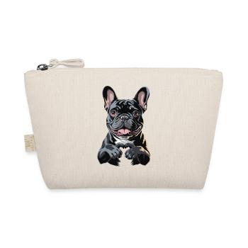 French Bulldog Cute Black Frenchie - Organic Pouch - nature - Front