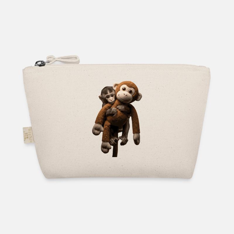 Punch the viral monkey with stuffed animal Organic Pouch