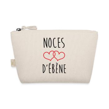 Ebony Wedding 78 Years of Marriage - Organic Pouch - nature - Front