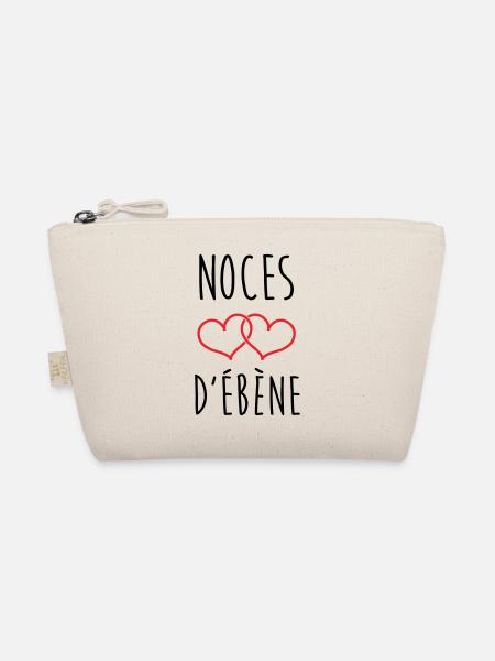 noces d'Ébène 78 ans de mariage - Trousse biologique - nature - Devant