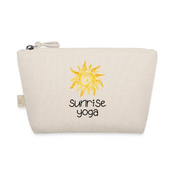 Yoga au lever du soleil - Conception avec un soleil jaune - Trousse biologique - nature - Devant