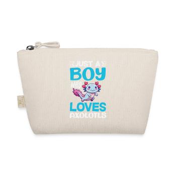 Cute Axolotl Kawaii Axolotl Lover - Organic Pouch - nature - Front