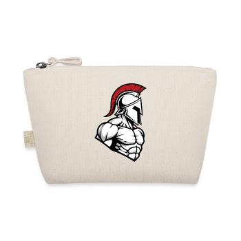 Spartan Bodybuilding Fitness Warrior Mascot - Organic Pouch - nature - Front