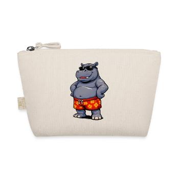 Hippopotamus in sunglasses - Organic Pouch - nature - Front