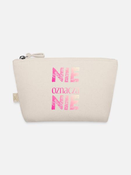 Nein heißt nein polnisch Feminismus Geschenkidee - Bio-Täschchen - Natur