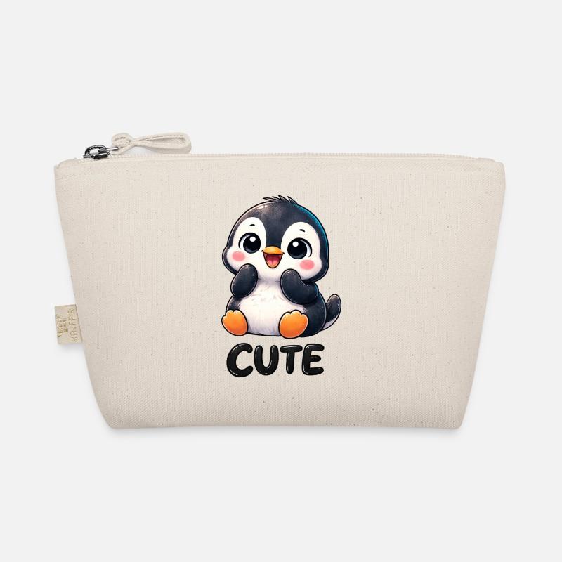 Pingouin chibi mignon timide timide mignon Trousse biologique