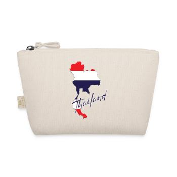 Map with Thailand flag, I love Thailand - Organic Pouch - nature - Front