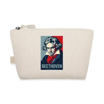 Beethoven Pop-Art-Porträt - Bio-Täschchen - Natur - Vorne
