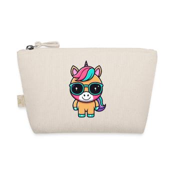 Licorne arc-en-ciel lunettes minimaliste - Trousse biologique - nature - Devant