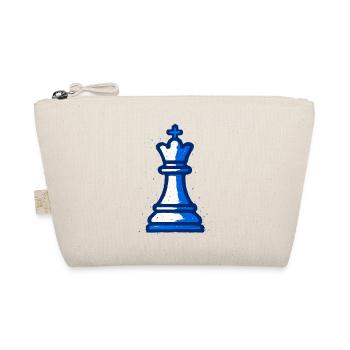 Roi des Échecs Style Graffiti Bleu Stratégie - Trousse biologique - nature - Devant