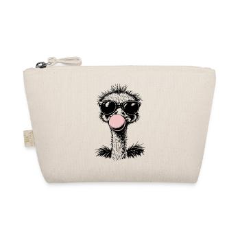 Autruche cool qui souffle du chewing-gum - Trousse biologique - nature - Devant