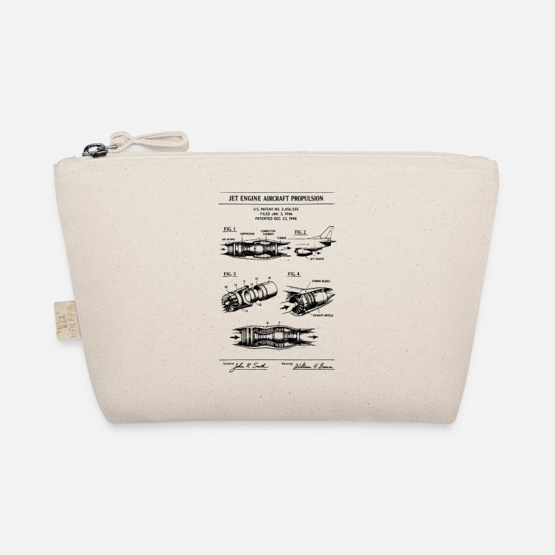 Jet Engine Aircraft Propulsion Blueprint patent. Organic Pouch