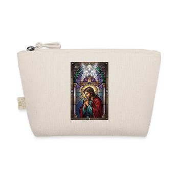 Jesus Christ prays in church - Organic Pouch - nature - Front
