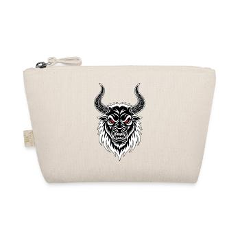 Fighting Bull Totem Horns Ornate Red Eyes - Organic Pouch - nature - Front