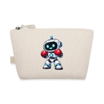 Boxen Roboter Boxer - Bio-Täschchen - Natur - Vorne