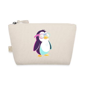 Penguin Neon Cool Colorful Glasses - Organic Pouch - nature - Front