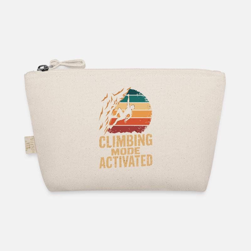 Climbing Mode Activated Klettern Boulder Retro Organic Pouch