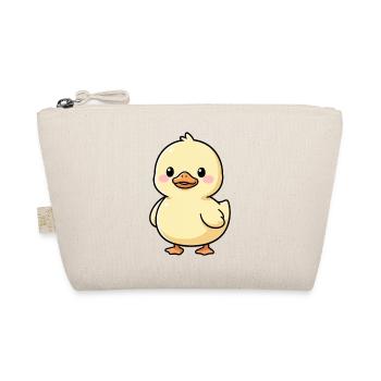 cute duck gift - Organic Pouch - nature - Front