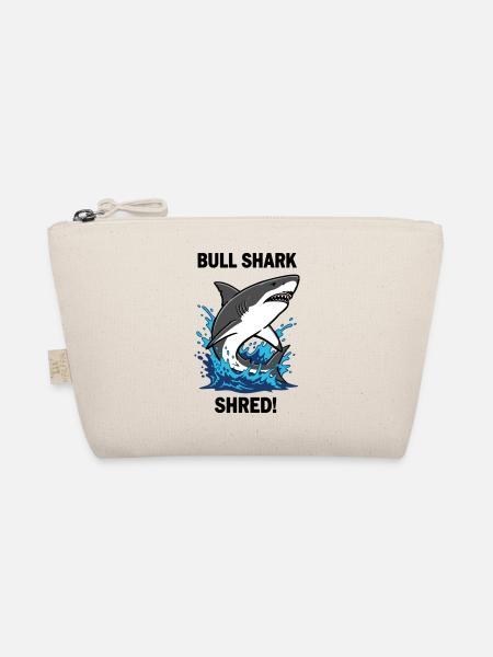 Bulldoggenhai Shred-Shark Sea Bull - Bio-Täschchen - Natur - Vorne