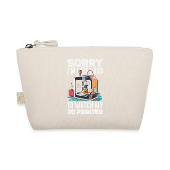 Sorry I'm Funny Late 3D Printer - Organic Pouch - nature - Front
