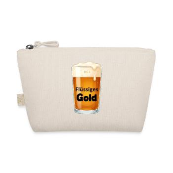 Flüssiges Gold Pint Design - Bio-Täschchen - Natur - Vorne