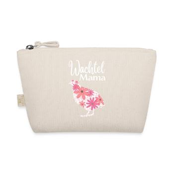 Wachtel Mama | Florales Wachtel Design - Bio-Täschchen - Natur - Vorne