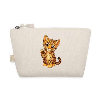Kitten in leopard look - Organic Pouch - nature - Front