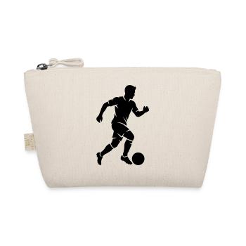 Soccer Player Silhouette Soccer - Organic Pouch - nature - Front