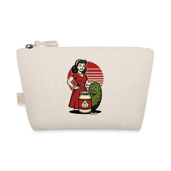 Femme au foyer rétro avec bocal à cornichons - Trousse biologique - nature - Devant