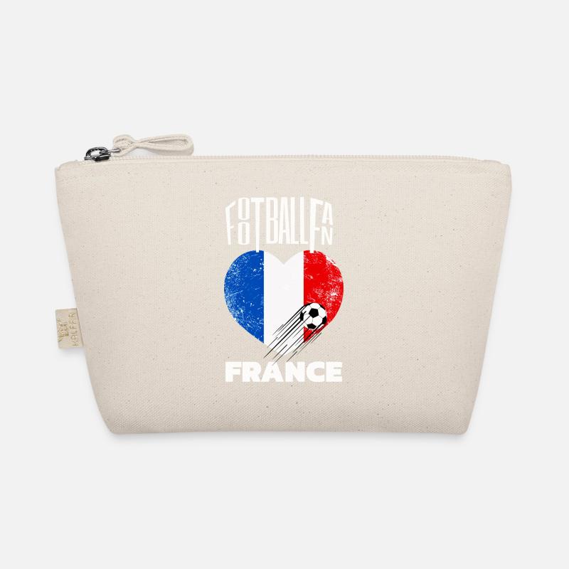 Fussball Fan Frankreich - Bio-Täschchen - Natur
