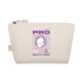 Ranked Anxiety Gamer Skull Design - Organic Pouch - nature - Front