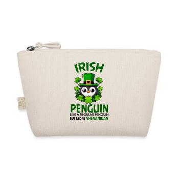 Irischer Pinguin-Shenanigan - Bio-Täschchen - Natur - Vorne