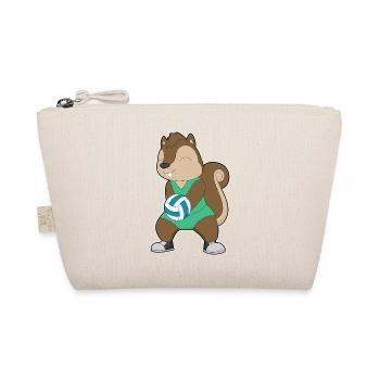 Squirrel Volleyball Player Volleyball - Organic Pouch - nature - Front
