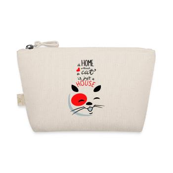 Cœur de chat souriant - Trousse biologique - nature - Devant