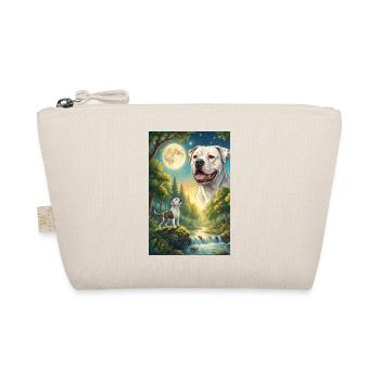 Howling to the Moon American Bulldog - Organic Pouch - nature - Front