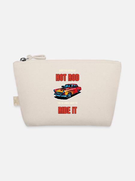Hot Rod Ride-It Voiture drôle qui dit voiture vintage - Trousse biologique - nature